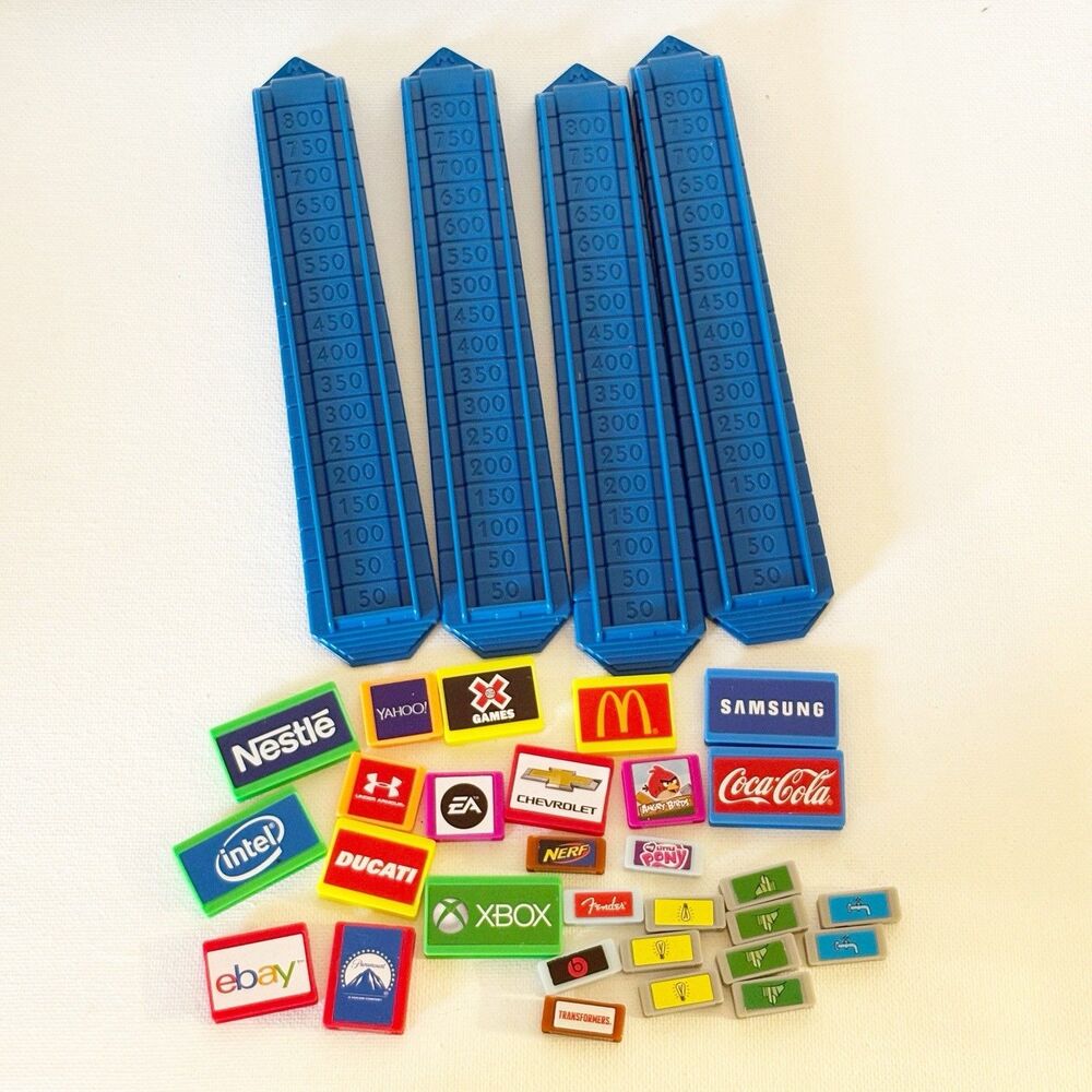2014 Monopoly Empire Game Replacement Pieces Parts 29 Billboard Tiles 4 Towers